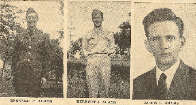 Bernard, Herbert & James Adams